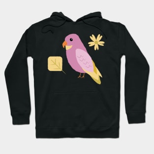 Adorable pink Parrot bird Hoodie